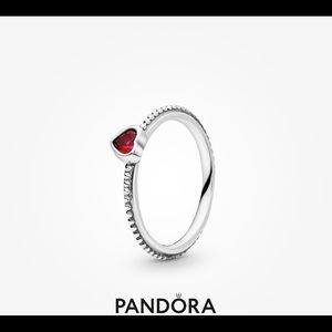Pandora one heart Ring red
